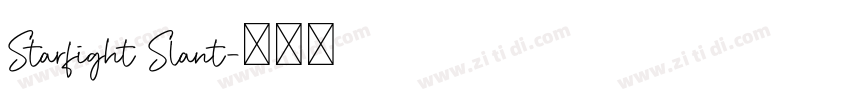 Starfight Slant字体转换 Starfight Slant字体转换